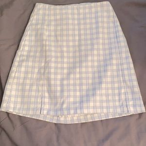 Brandy Melville blue and white skirt